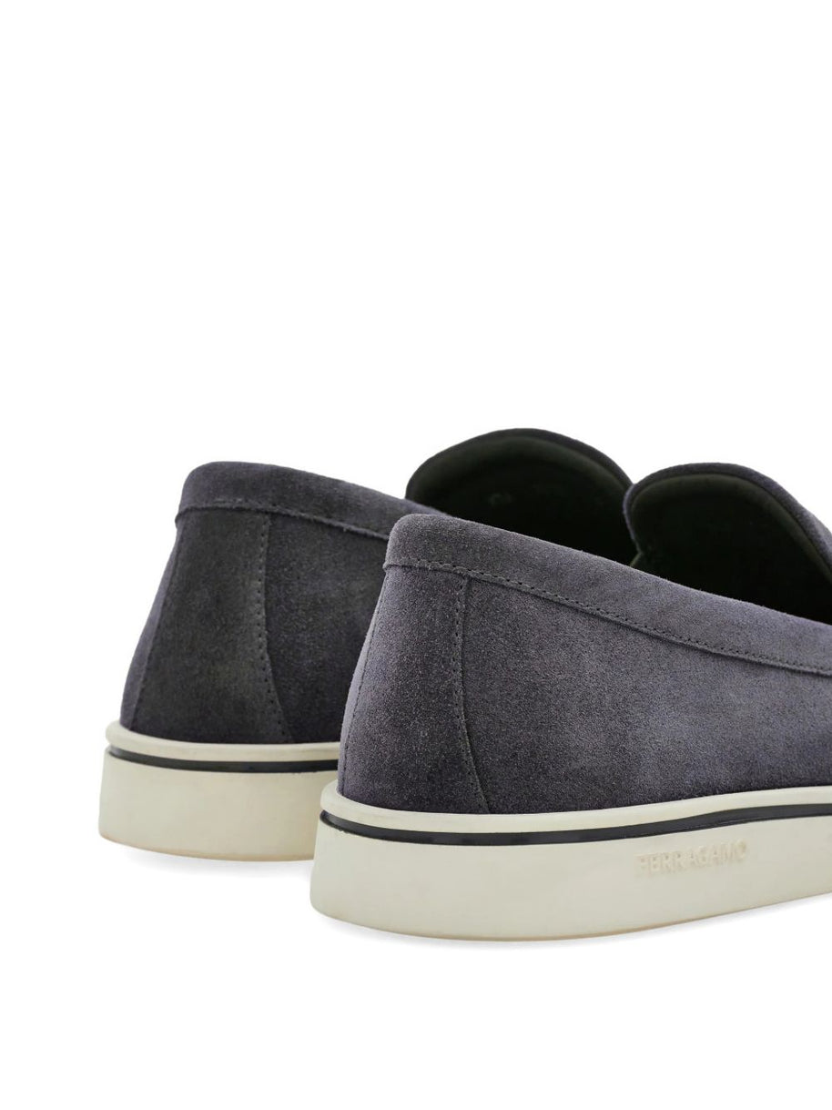 Ferragamo Leather Loafers Beige