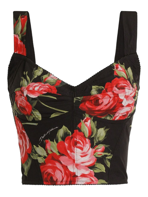 Dolce & Gabbana Bustier Top Black