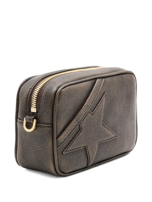 Golden Goose Star Mini Leather Crossbody Bag Black