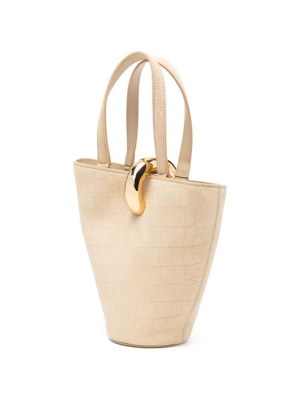 JACQUEMUS Le Petit Bambola Leather Bucket Bag Beige