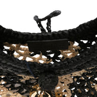 JACQUEMUS Le Petit Rond Spiaggia Handbag Black