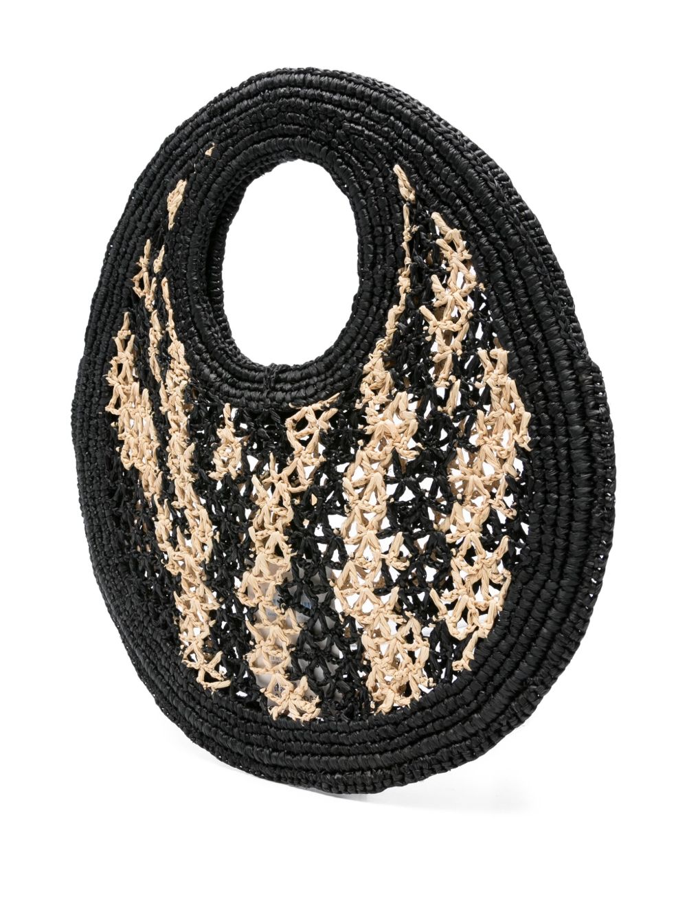 JACQUEMUS Le Petit Rond Spiaggia Handbag Black