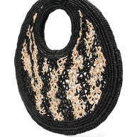 JACQUEMUS Le Petit Rond Spiaggia Handbag Black