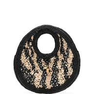 JACQUEMUS Le Petit Rond Spiaggia Handbag Black