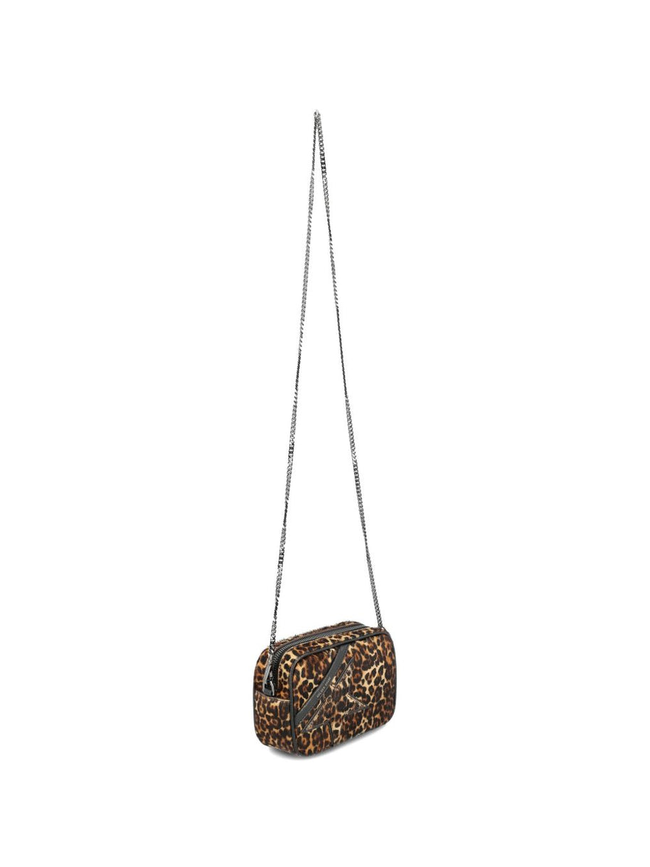 Golden Goose Star Mini Leather Crossbody Bag Brown