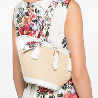 Dolce & Gabbana Capri Straw Backet Bag Beige