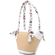 Dolce & Gabbana Capri Straw Backet Bag Beige