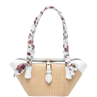 Dolce & Gabbana Capri Straw Backet Bag Beige