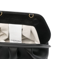 THEMOIRE' Bios Medium Vegan Leather Clutch Black