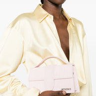 JACQUEMUS Le Grand Bambino Leather Handbag Pink