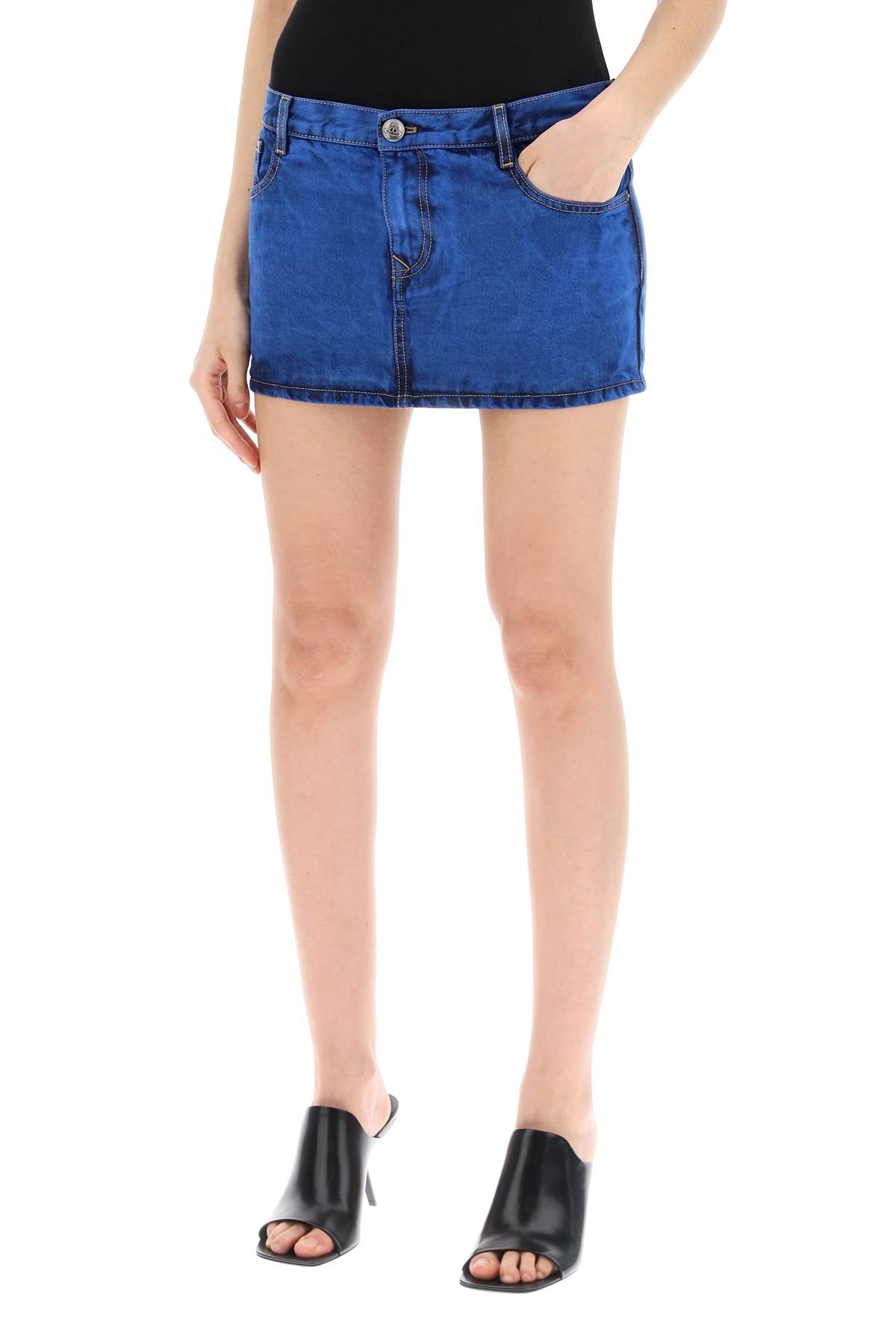 Vivienne Westwood Denim Foam Mini Skirt