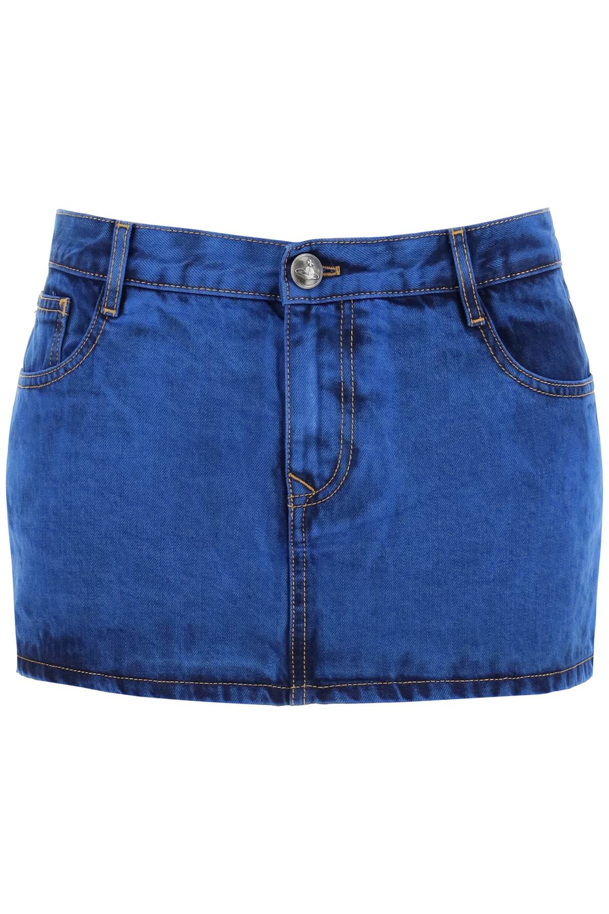 Vivienne Westwood Denim Foam Mini Skirt