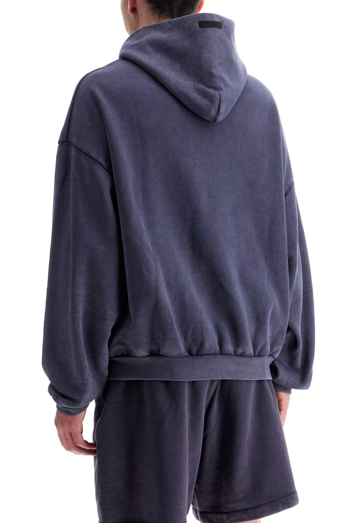 Fear Of God ESSENTIALS Navy Blue Cotton Hoodie