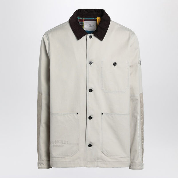 Moncler X FRGMT Geike Beige Jacket In Cotton