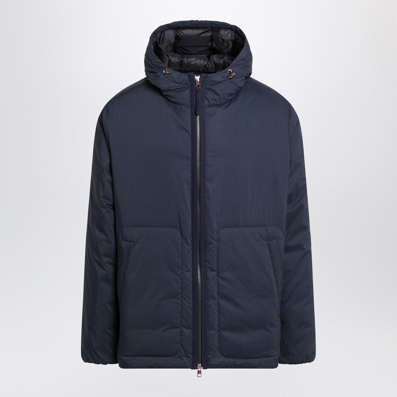 Moncler Genius Caracara Puffer Jacket In Blue Cotton Blend