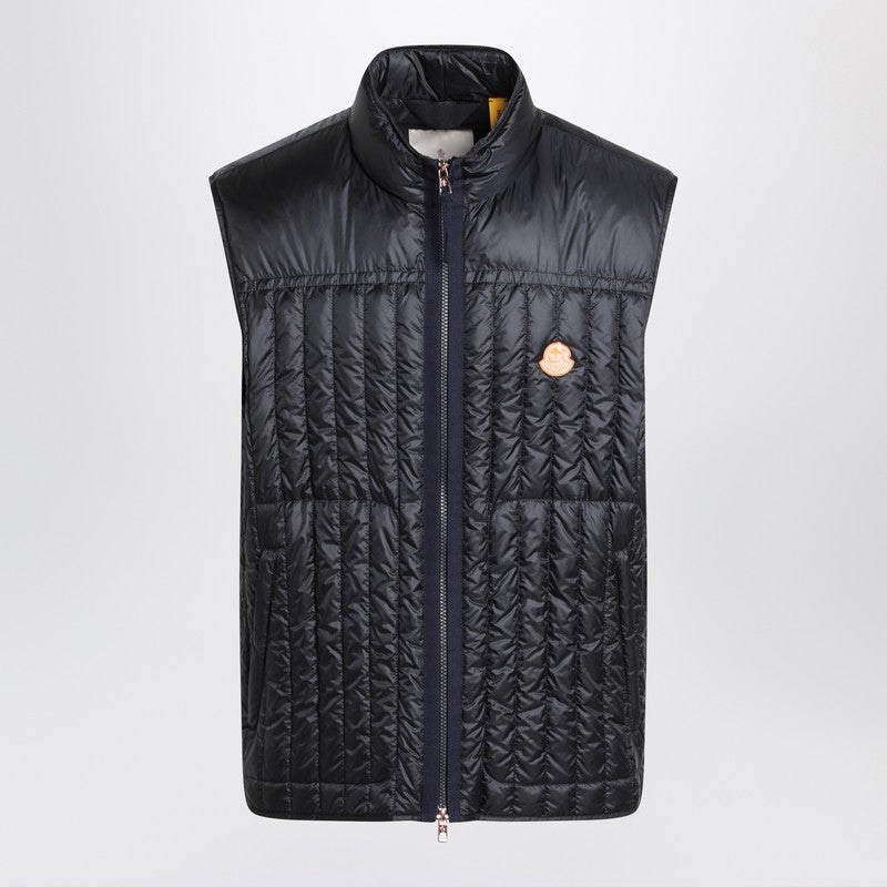 Moncler Genius Tangerine Padded Vest In Blue Nylon