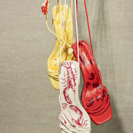 Larroude Nadia Sandal In Lemonade Leather