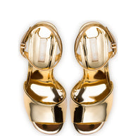 Larroude Yves Wedge In Gold Specchio