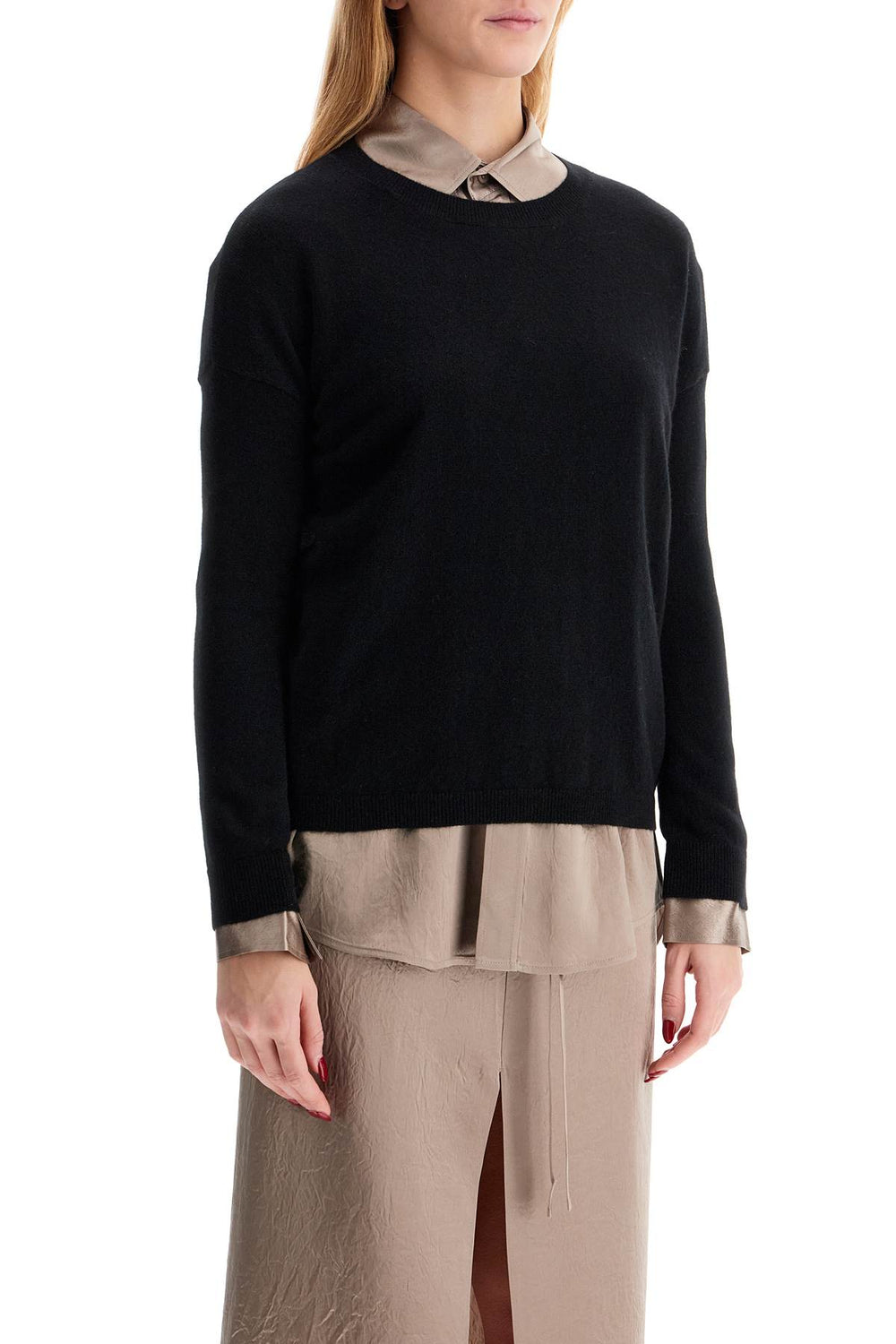 Lisa Yang Dea Cashmere Crewneck Pullover Sweater