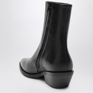 A.EMERY The Hudson Black Leather Ankle Boots