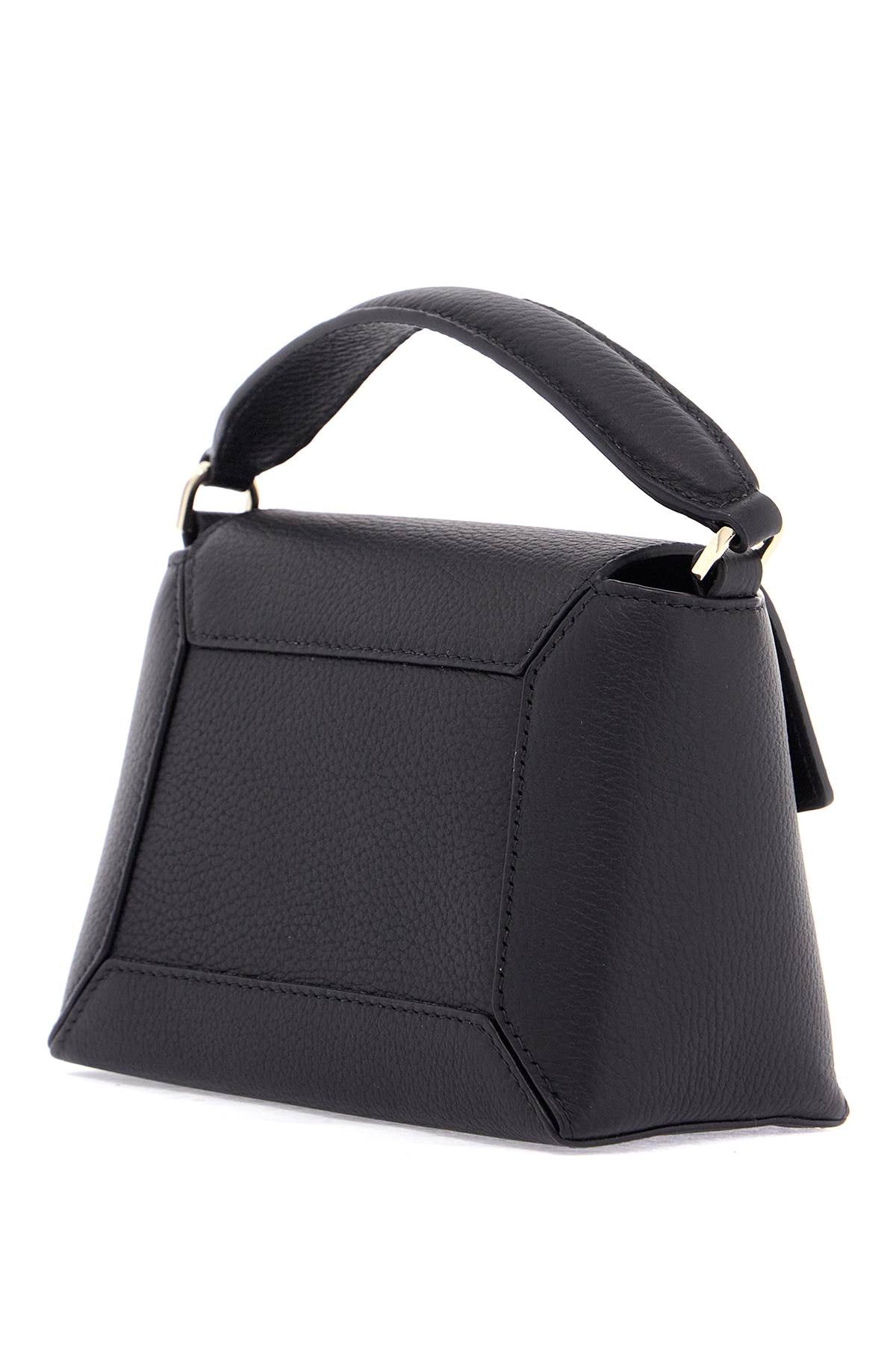 Strathberry Black Calfskin Mosaic Nano Crossbody Bag