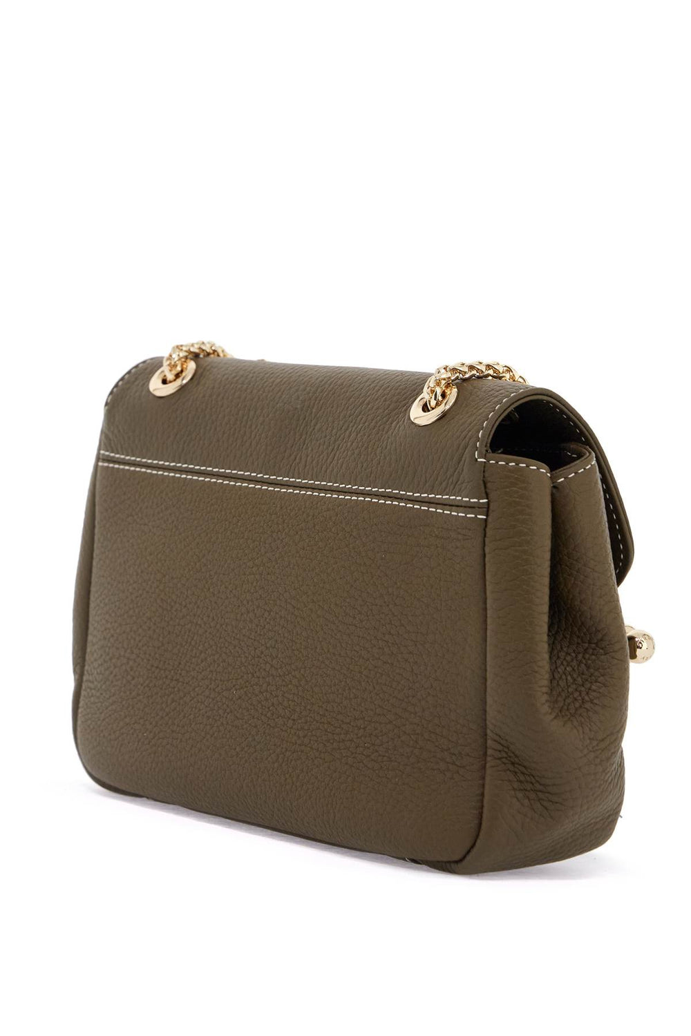 Strathberry Khaki East/West Soft Mini Calfskin Shoulder Bag