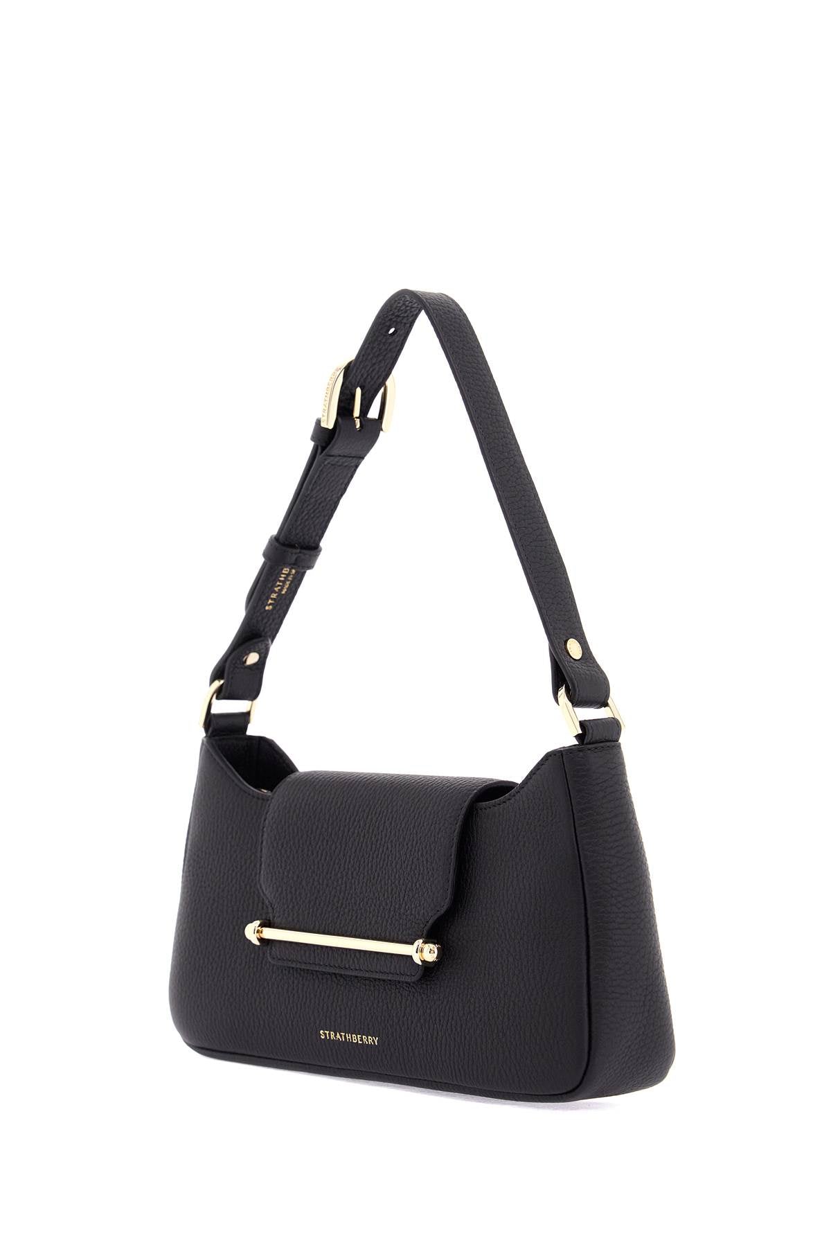 Strathberry Black Calfskin Multrees Omni Shoulder Bag