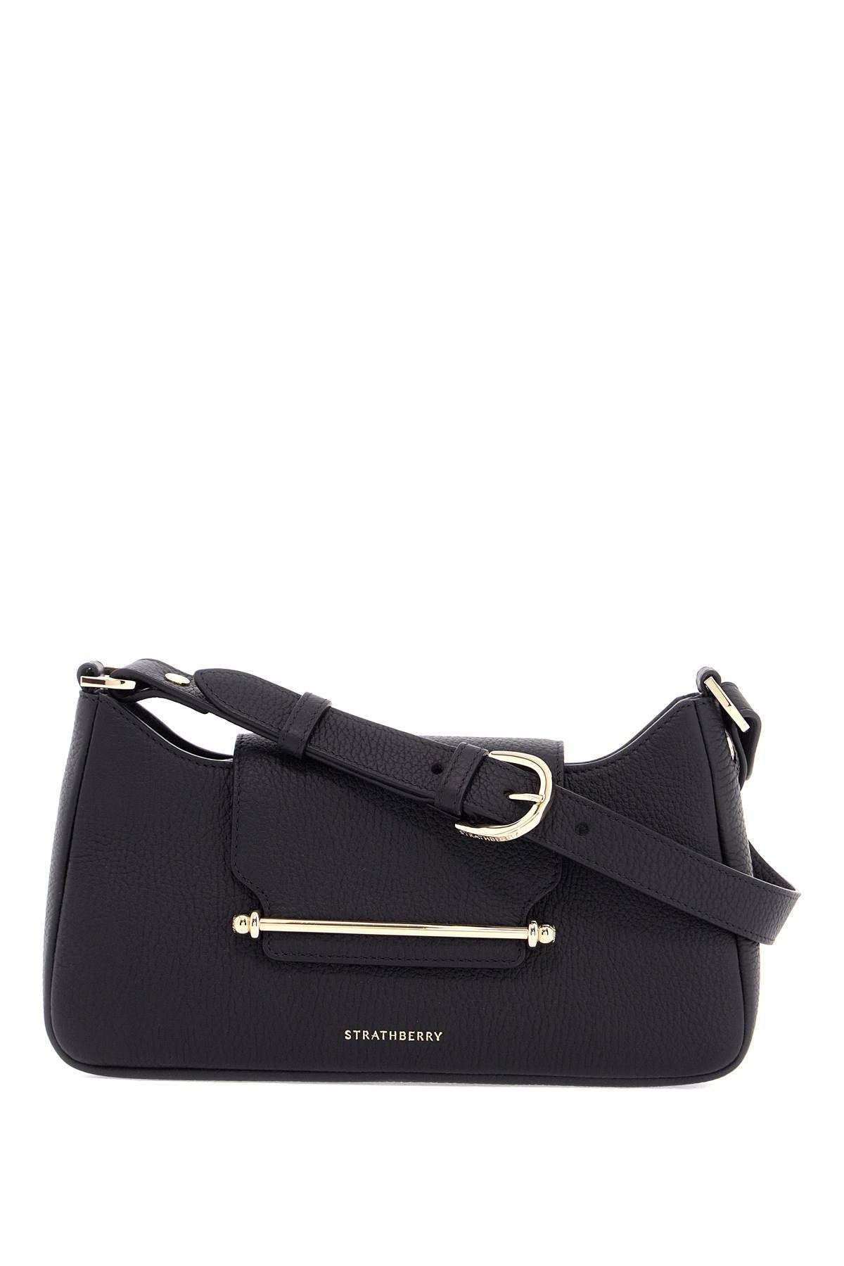 Strathberry Black Calfskin Multrees Omni Shoulder Bag