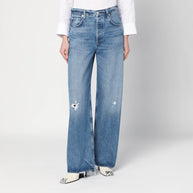 Citizens Of Humanity Ayla Baggy Blue Ripped Jeans