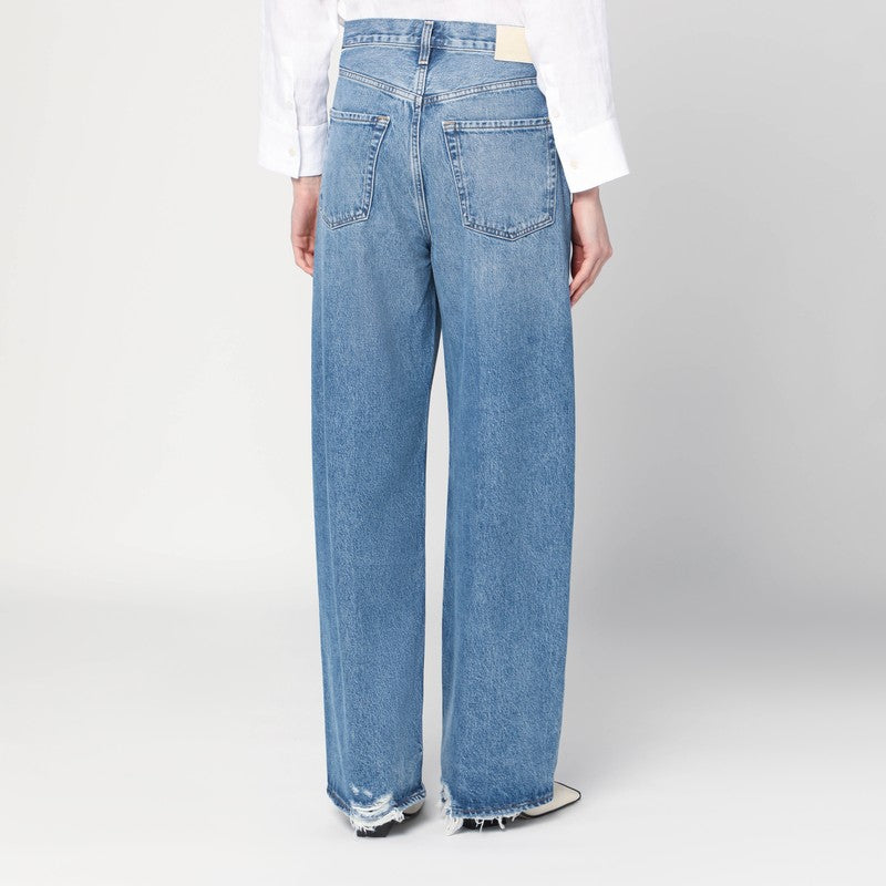 Citizens Of Humanity Ayla Baggy Blue Ripped Jeans