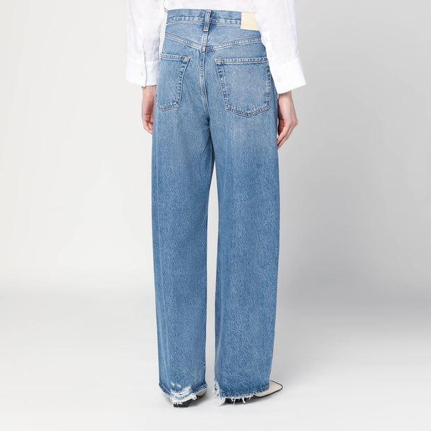 Citizens Of Humanity Ayla Baggy Blue Ripped Jeans