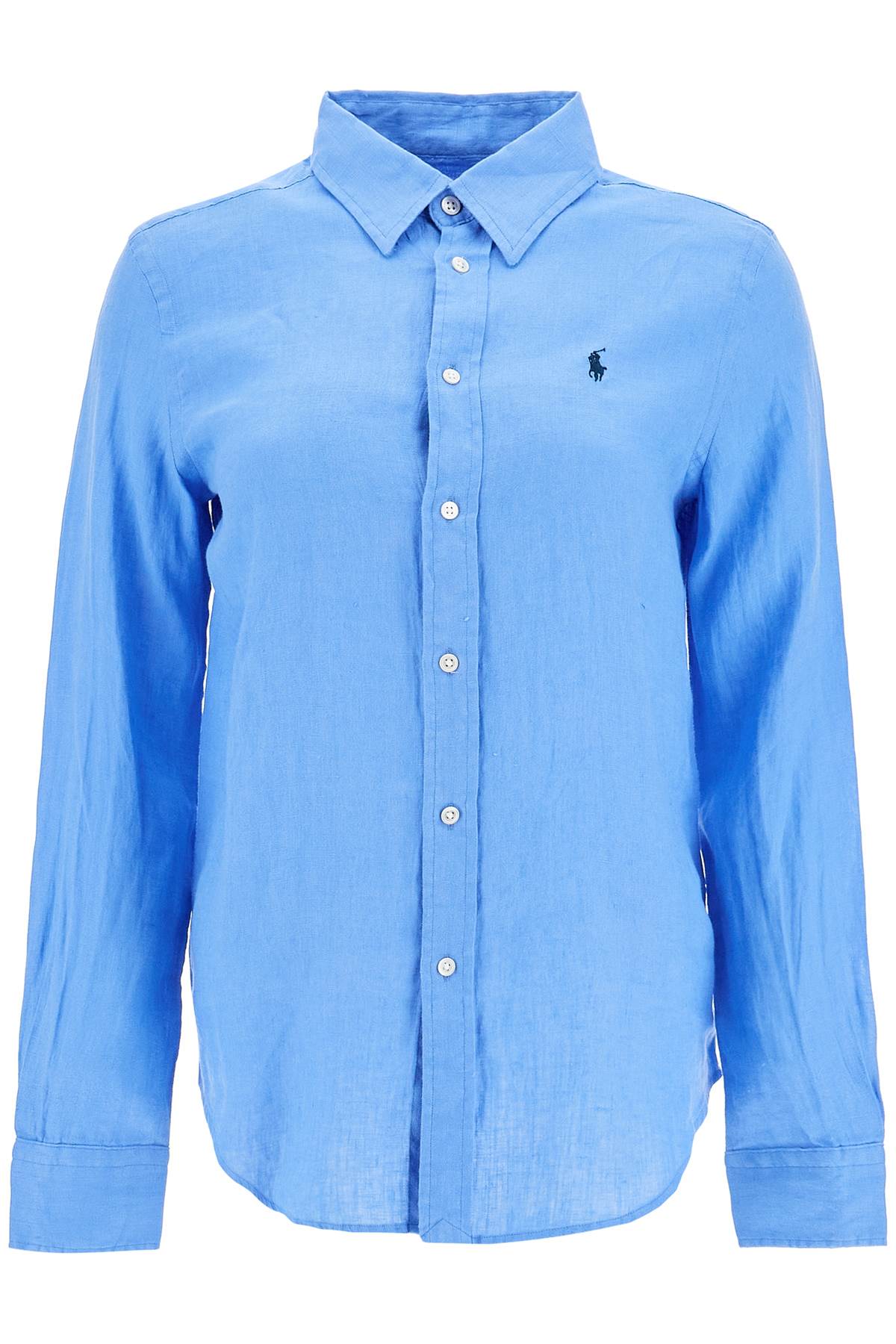 Polo Ralph Lauren Long Sleeve Linen Shirt Harbor Island Blue