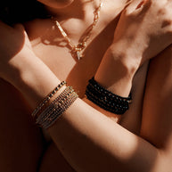Zoe Lev 3mm Bead Bracelet Stack