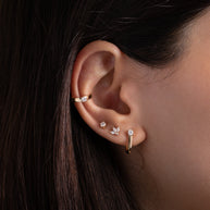 Zoe Lev 4 Prong Diamond Stud Earrings
