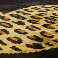 Handmade Silk Velvet Leopard Print Throw Pillow - 16x24, Bold Exotic Design With Down Feather Insert