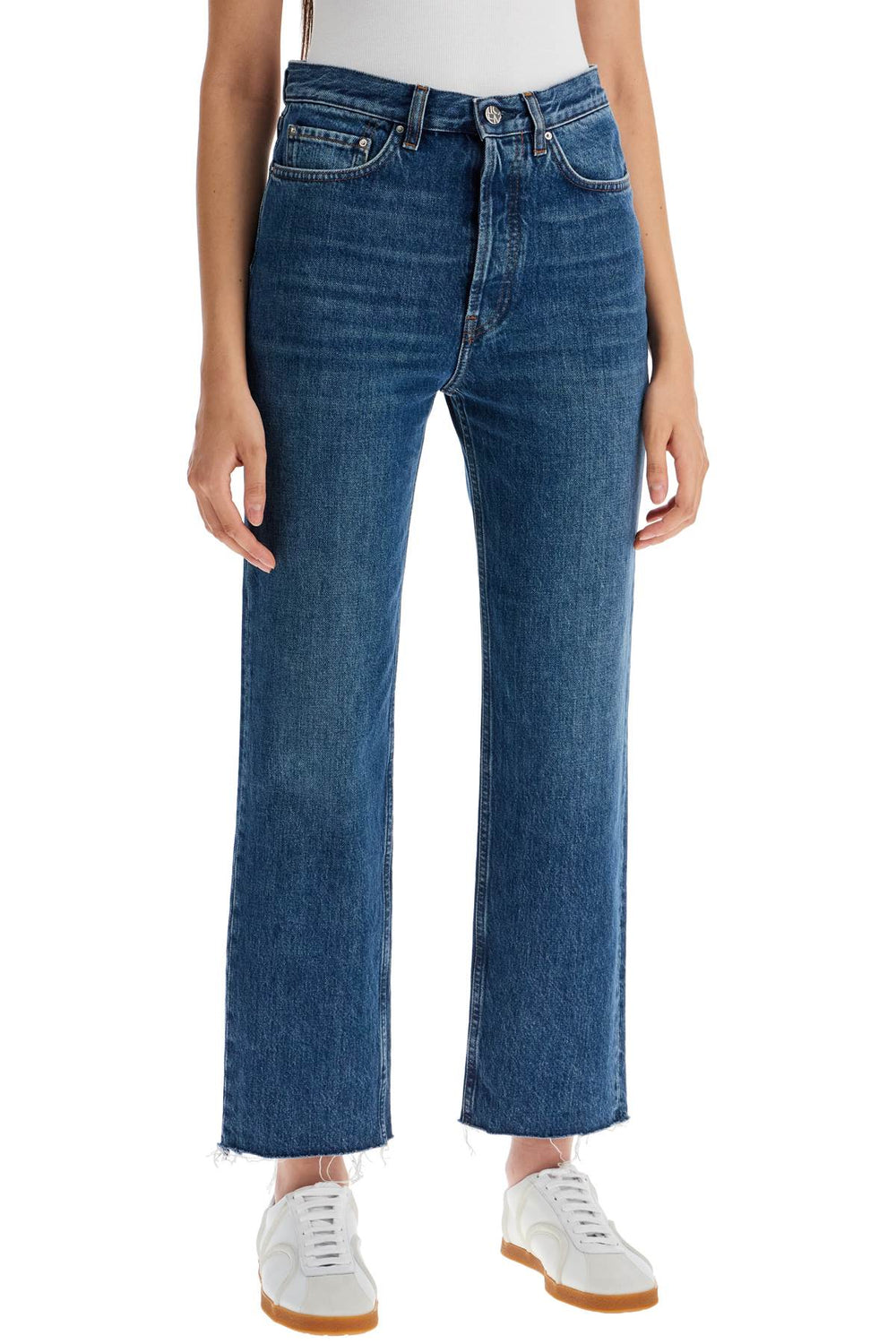 Toteme Classic Cut Cropped Jeans