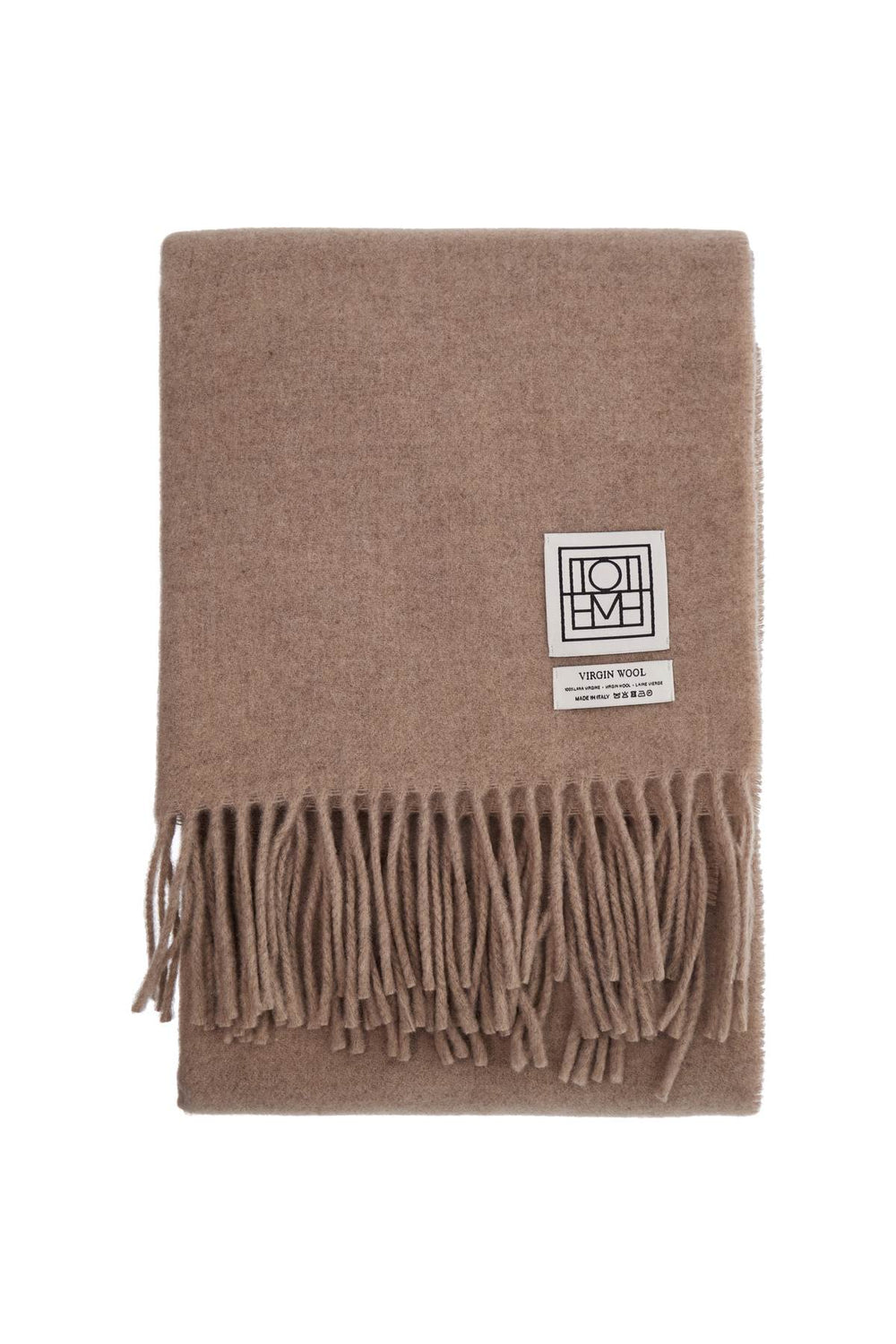 Toteme Light Beige Melange Virgin Wool Scarf