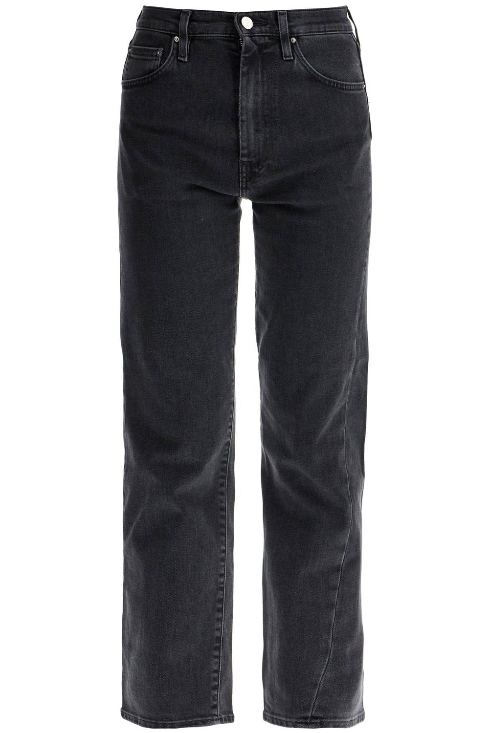 Toteme Washed Grey Organic Cotton Jeans With Twisted Seams