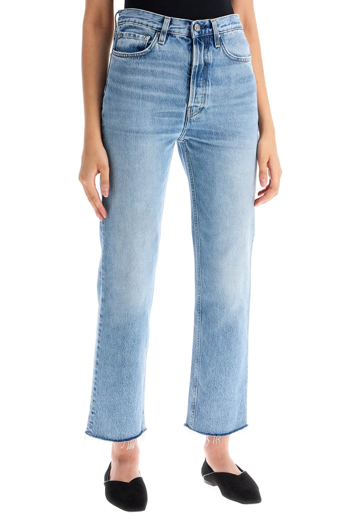 Toteme Classic Cut Cropped Jeans