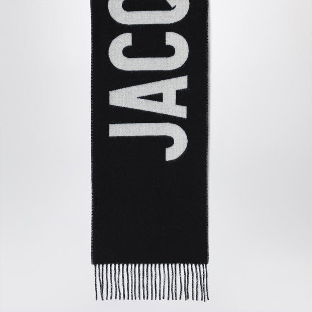 JACQUEMUS Black Wool Scarf With Logo