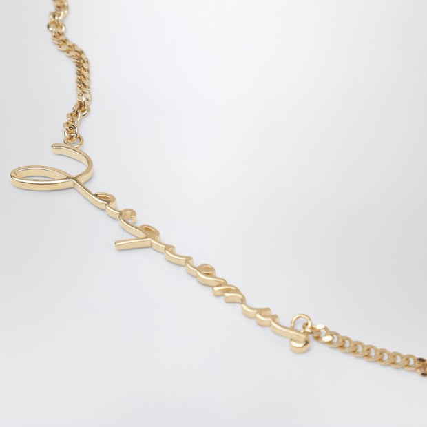 JACQUEMUS The Gold Necklace With Logo
