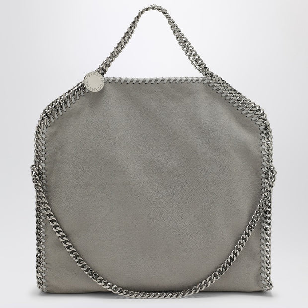 Stella McCartney Light Grey Falabella Fold Over Tote Bag