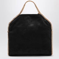 Stella McCartney Black/gold Falabella Fold Over Bag