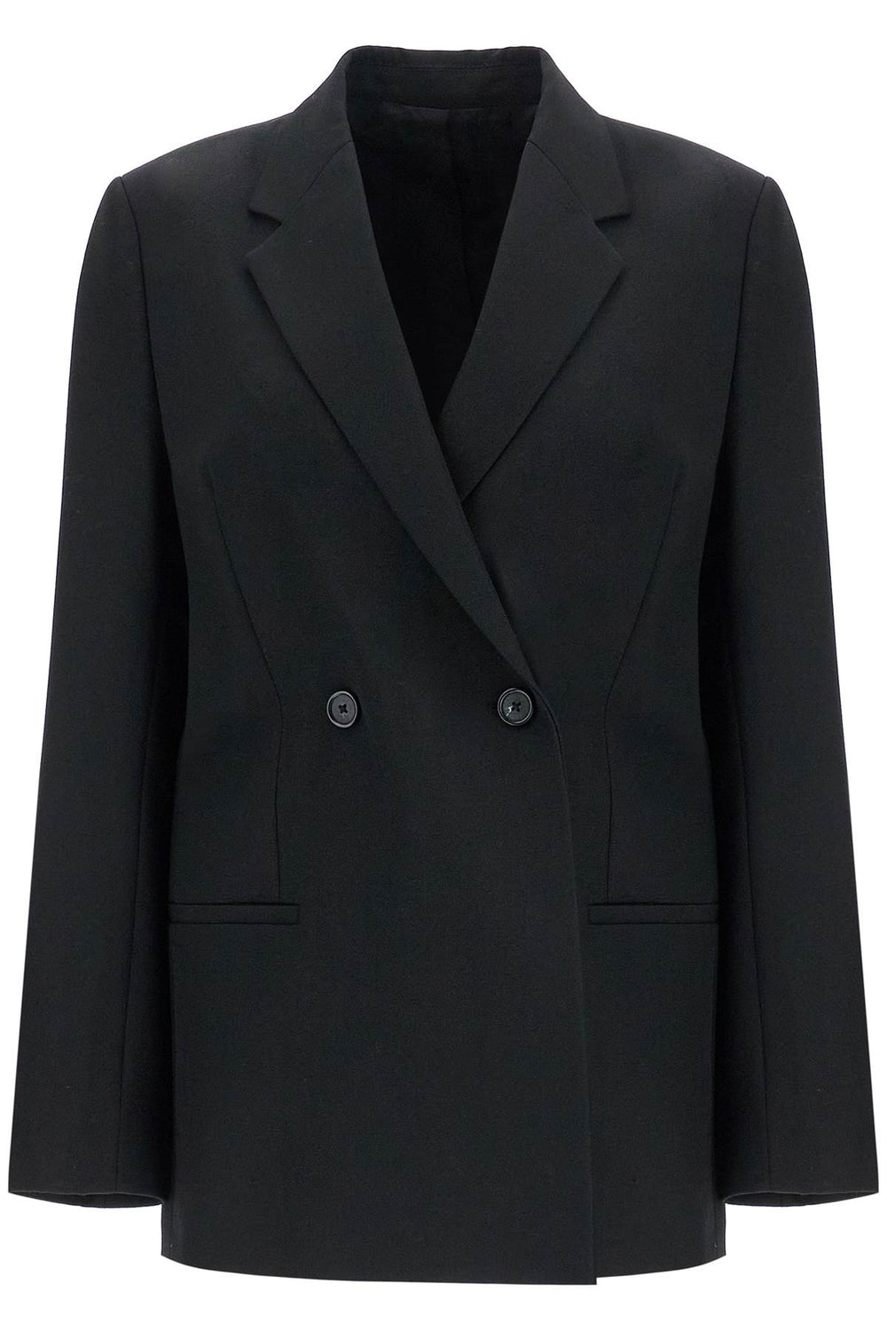 Toteme Black Double-breasted Loose Blazer