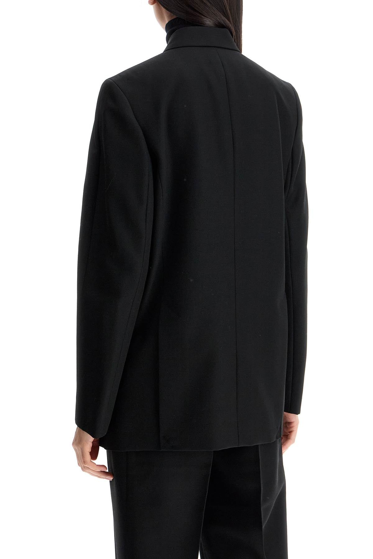 Toteme Black Double-breasted Loose Blazer