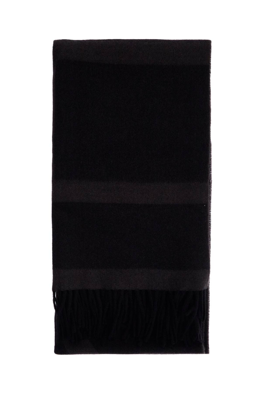 Toteme Charcoal Grey Monogram Jacquard Wool Scarf