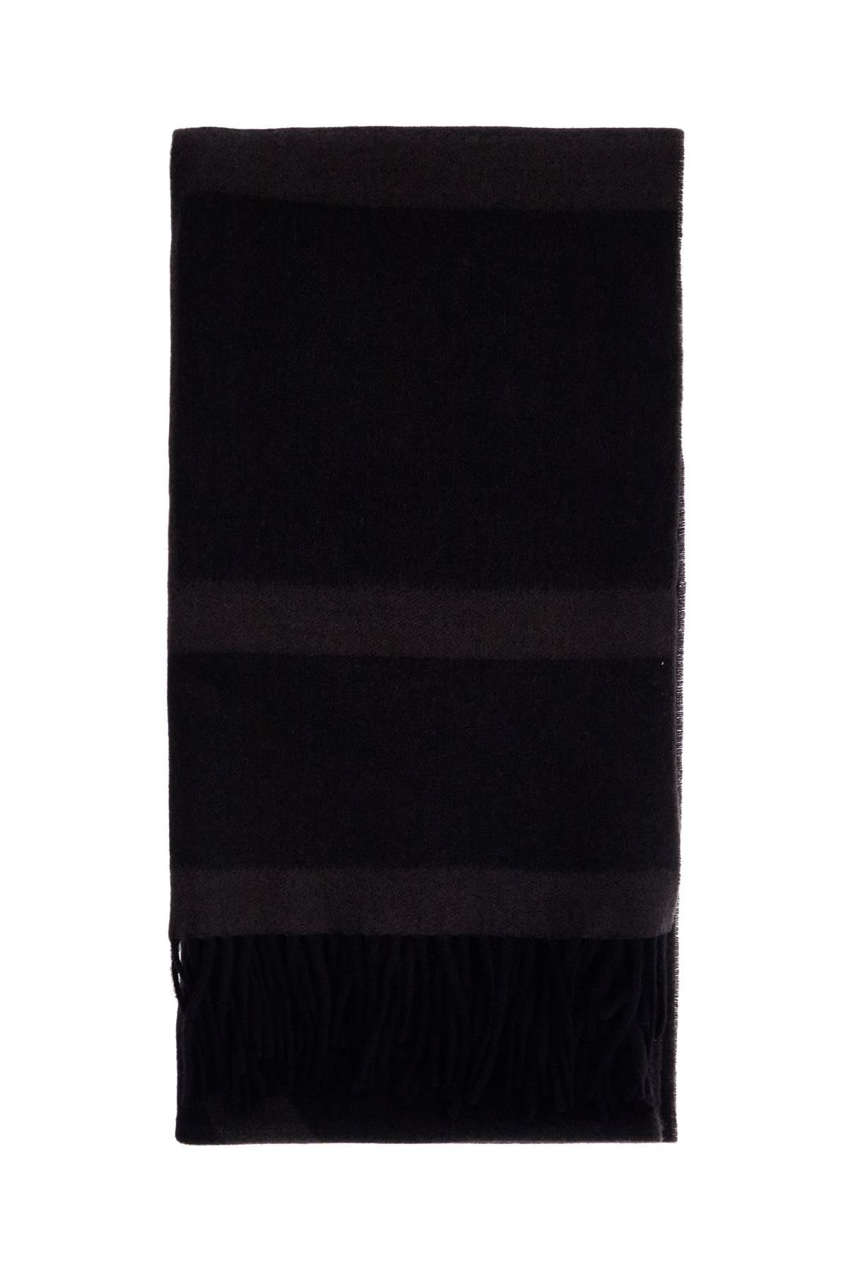 Toteme Charcoal Grey Monogram Jacquard Wool Scarf