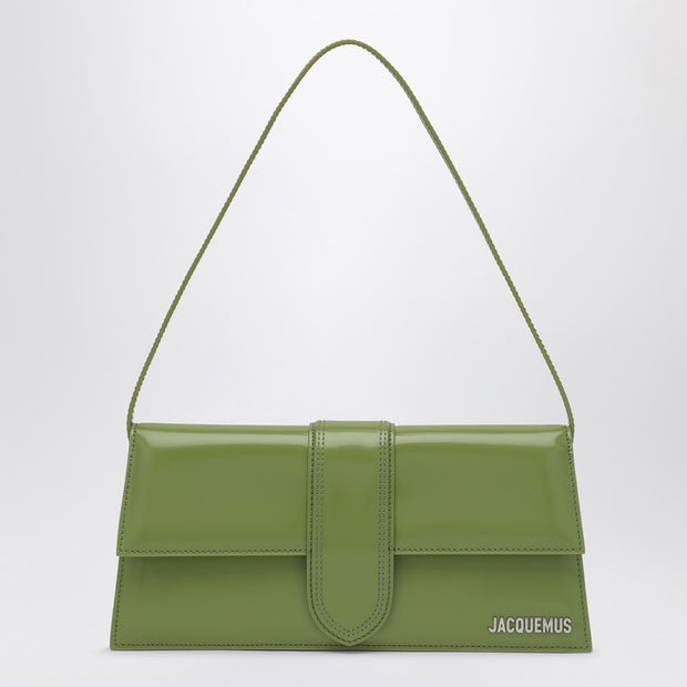JACQUEMUS Le Bambino Long Green Leather Bag