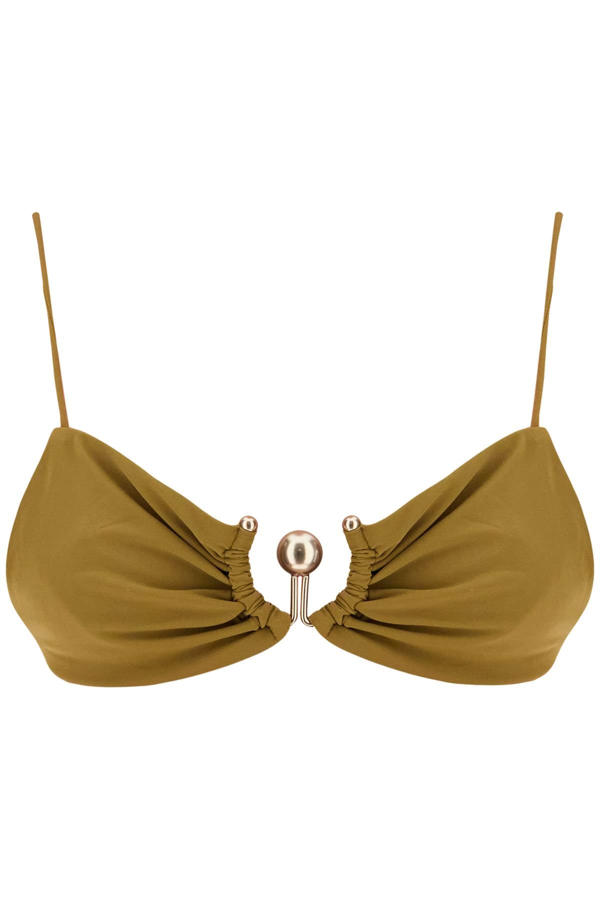 Christopher Esber ruched orbit bikini Top