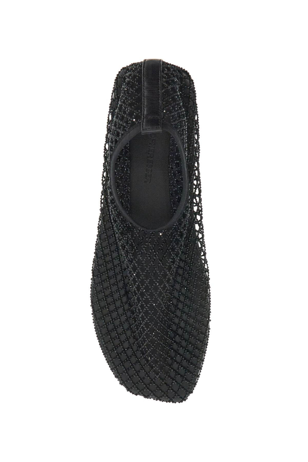 Christopher Esber Mesh Ballet Flats With Crystals